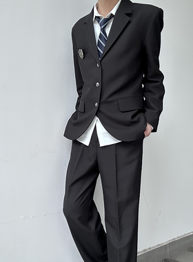 东京岁时记DK制服男生原创设计风休闲日系西服全套学院风西装外套