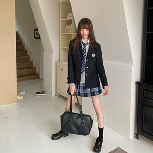 百褶短裙套装 东京岁时记jk制服西装 外套女原创日系学院风春夏新款