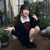 套装 东京岁时记原创正版 jk制服学院风卡奶裙女黑色可爱乖甜白衬衫