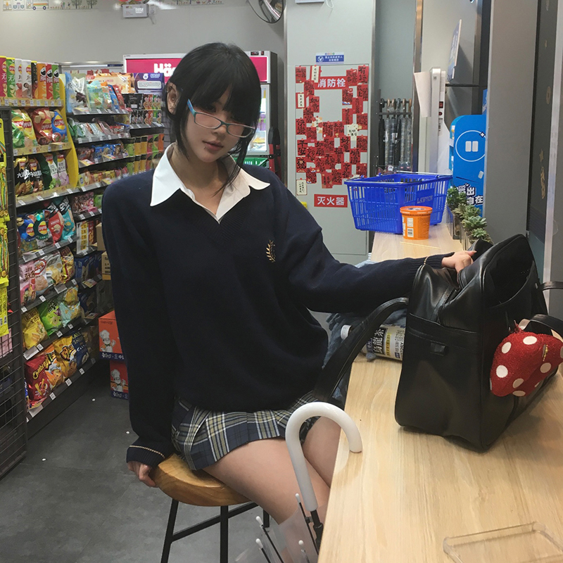 柏林之春jk制服新款格裙百褶裙女