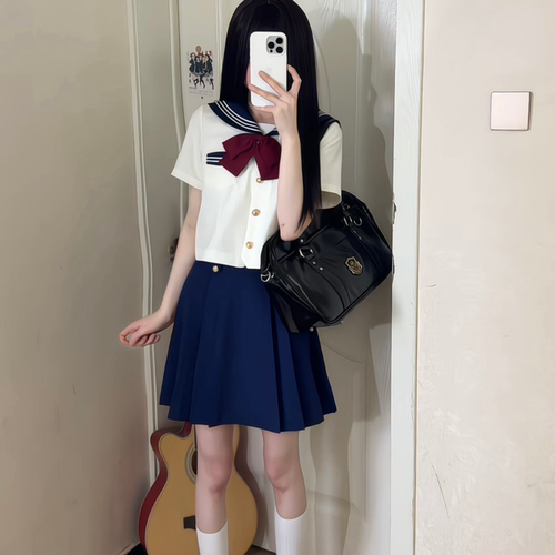 东京岁时记jk制服套装白色水手服