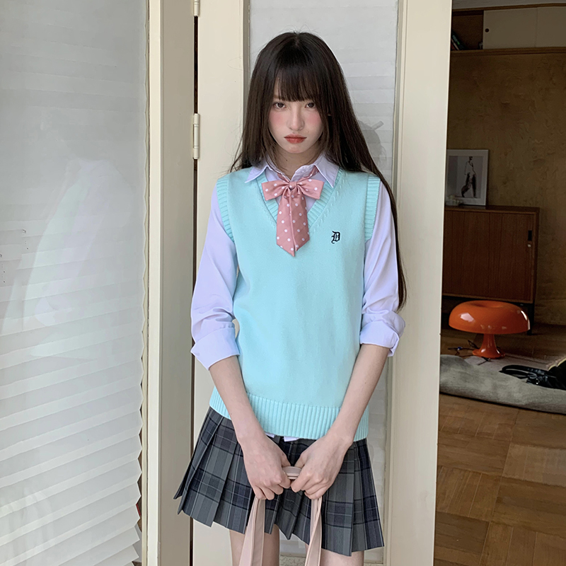 东京岁时记JK毛衣马甲针织背心