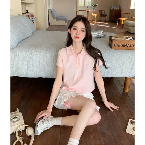 JK制服女学院风POLO领衬衫