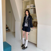 东京岁时记jk制服日系校供感西服女秋学院风西装 布朗茶茶绀色套装