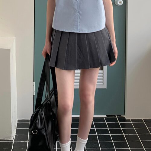 东京岁时记jk灰色百褶裙学院风女