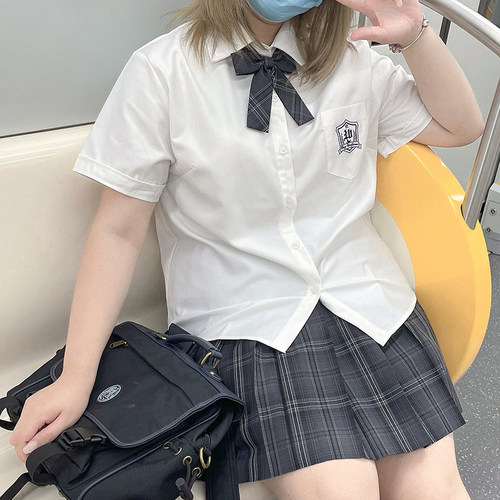 胖mm大码jk格裙半身裙