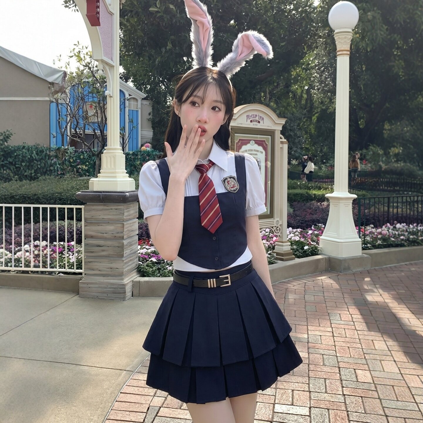 东京岁时记jk假两件衬衫半身裙两件套小个子套装休闲精致一整套夏