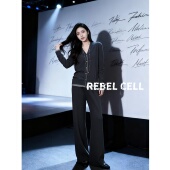 CELL法式 休闲日常穿搭套装 2026年新款 REBEL 针织上衣长裤 两件套