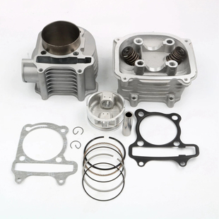 适用200cc63mmGY6 125cc 150cc 152QMI 157QMJ ATV气缸头气缸总成