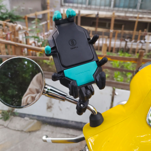 适用vespa改装五匹手机支架摩托车防震防水中置导航车载支架改装