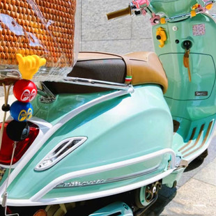原厂正品维斯帕vespa 春天冲刺150 GTS300 后保险杠黑色电镀护杠