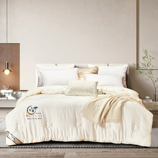 图美寝饰暖艾抗菌被子被芯1.8m双人床保暖蓬松抗菌冬被加厚款