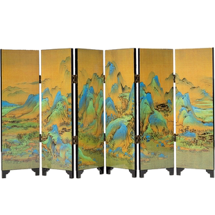 中国风礼品迷你漆器小屏风摆件新中式家居书房桌面装饰品送老外