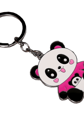 熊猫金属钥匙扣中国特色卡通大熊猫panda钥匙链挂件送老外小礼品