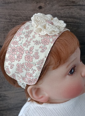 婴儿帽子春秋护卤门宽发带女宝宝囟门帽花边帽公主新生婴幼儿胎帽