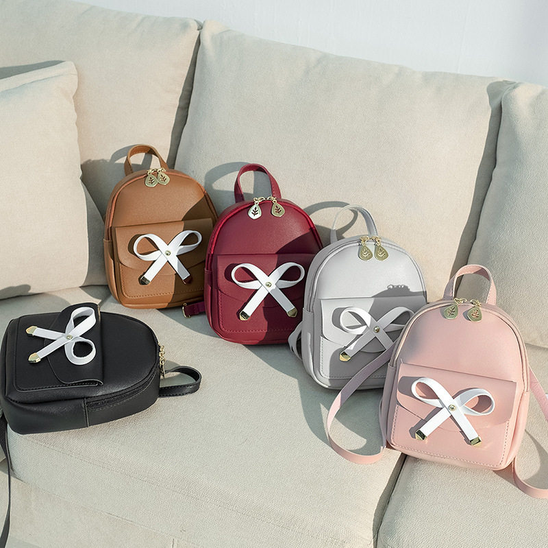 包包2022日韩蝴蝶结女包休闲背包小书包手提单肩斜挎手机包小包包