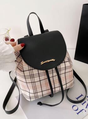 女生双肩包2024新款小众时尚背包school bag爆款外贸小书包女