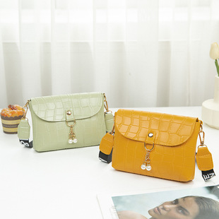 印花肩带包包女2022women bag清新甜美女士单肩包小众时尚斜挎包