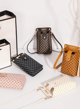 潮流复古印花迷你手机包个性时尚女士单肩斜挎小包包ladies bag批
