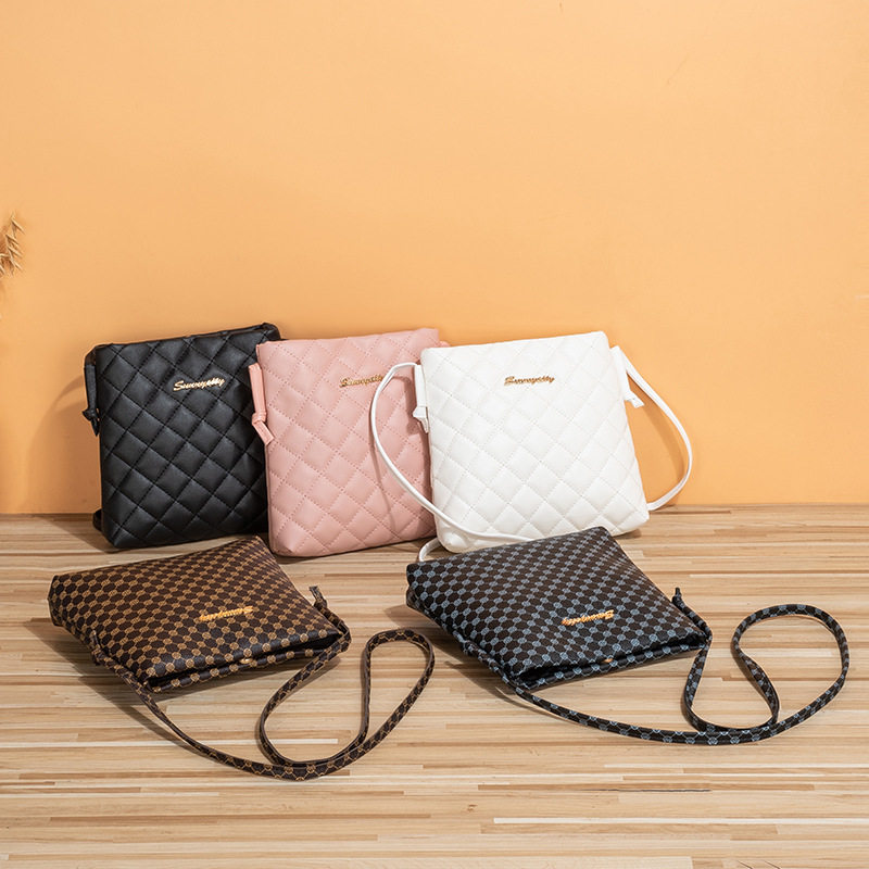 女士包2023新款时尚简约单肩包韩版斜挎包S标菱格绣小方包一件代,运动包/户外包/配件,挎包/拎包/休闲包,淘宝优惠券,粉丝福利购,淘宝优惠卷