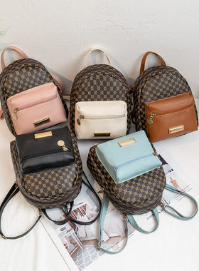 包包双肩包女 时尚2023多用单肩斜挎包印花撞色ur 女包bags
