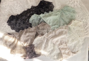 日系甜美刺绣蕾丝内裤女纯欲风性感低腰三角内裤