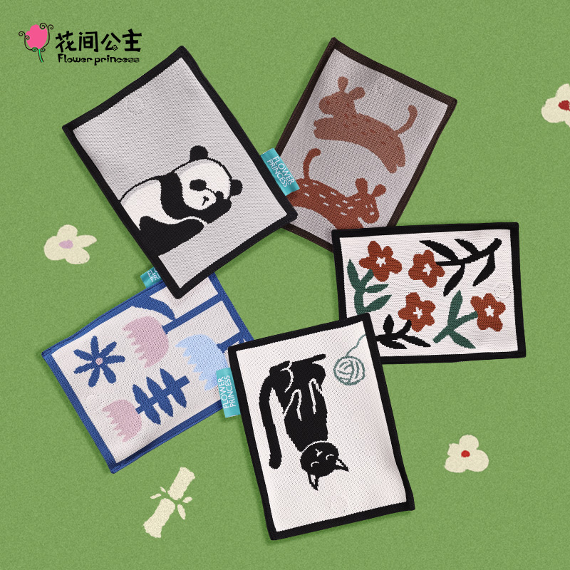 花间公主自然风飞织手机包小清新创意印花可爱文艺斜挎包出游包女