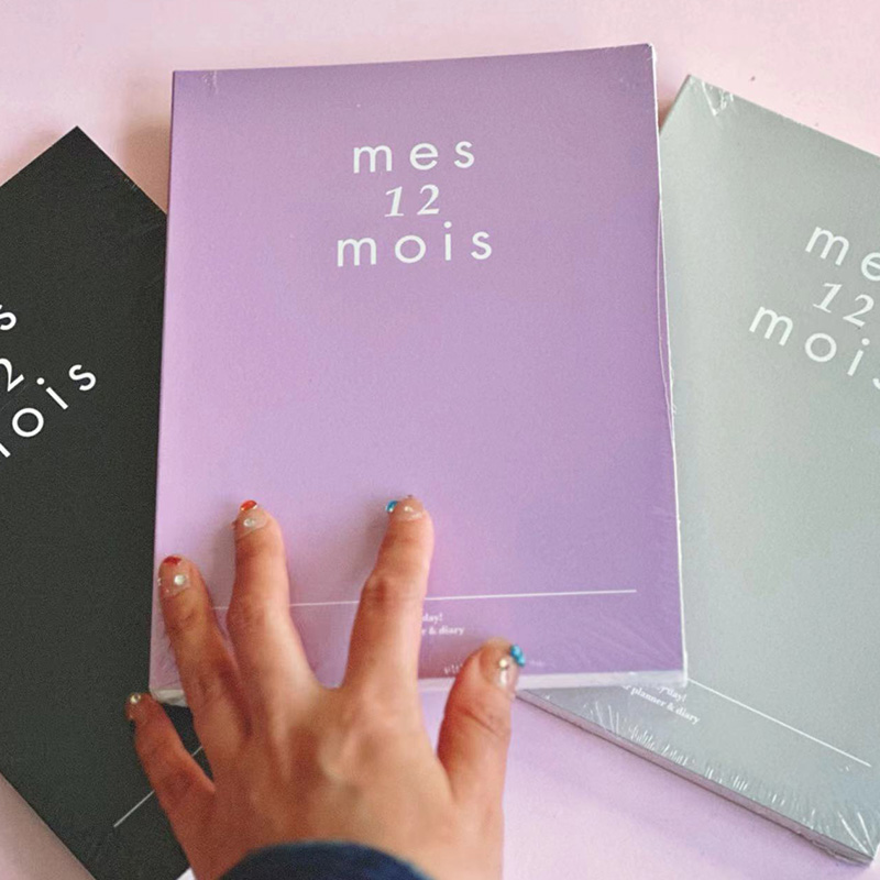 李茶德推荐丨Mes 12 mois 高颜值日记本加厚笔记本简约本子手账本