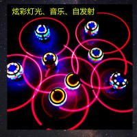 Music luminous gyroscope emitting toys, flashing boys and girls, children's birthday and festival gifts, baby flying saucer imitation wood thumbnail 2