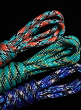 Dz.配件 4mm7芯伞绳diy刀坠宝乐珠手链钥匙挂坠玩具户外 毛绒编织