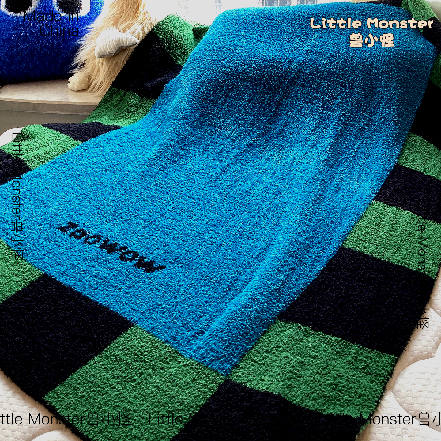 母婴A类造zao半边绒沙发毯子毛毯空调办公室午睡盖毯高级感披毯卧