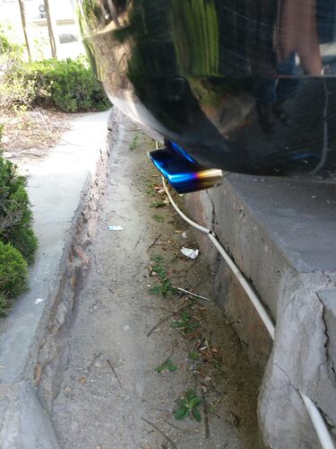 比亚迪f6尾喉不锈钢排气管改装