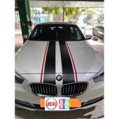 引擎盖侧裙装 适用于宝马3系车贴拉花320Li 325i改装 饰彩条贴纸