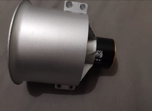 FMS模型飞机配件80mm Pro12叶涵道动力组 金属函道内转6S版 涵道