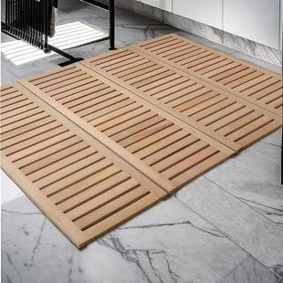 定制榉木床板排骨架实木榻榻米硬床板防潮透气铺板铁艺实木床板