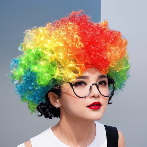 爆炸头头套搞笑小丑直播成人儿童