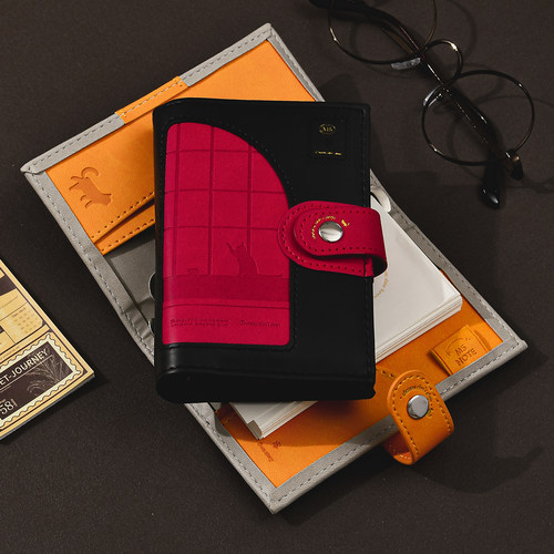 伊莎儿创意皮面活页记事本