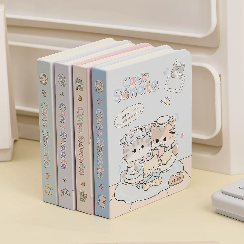 72K可爱萌宠高颜值精装本口袋本便携学生笔记掌心本空白内页