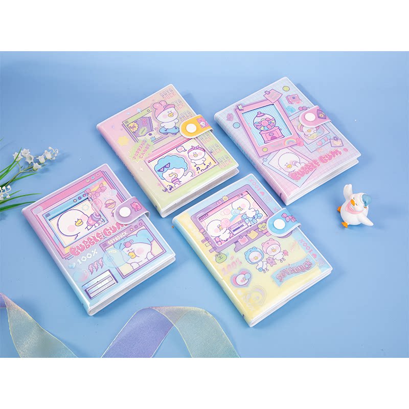 伊莎儿逗酱系列创意镂空封面加厚软面胶套本彩页搭扣手帐本日记本