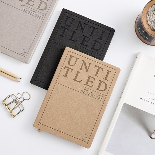 伊莎儿无题可插卡简约皮本