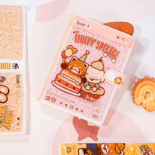 软萌可爱毛茸茸泡芙手账本