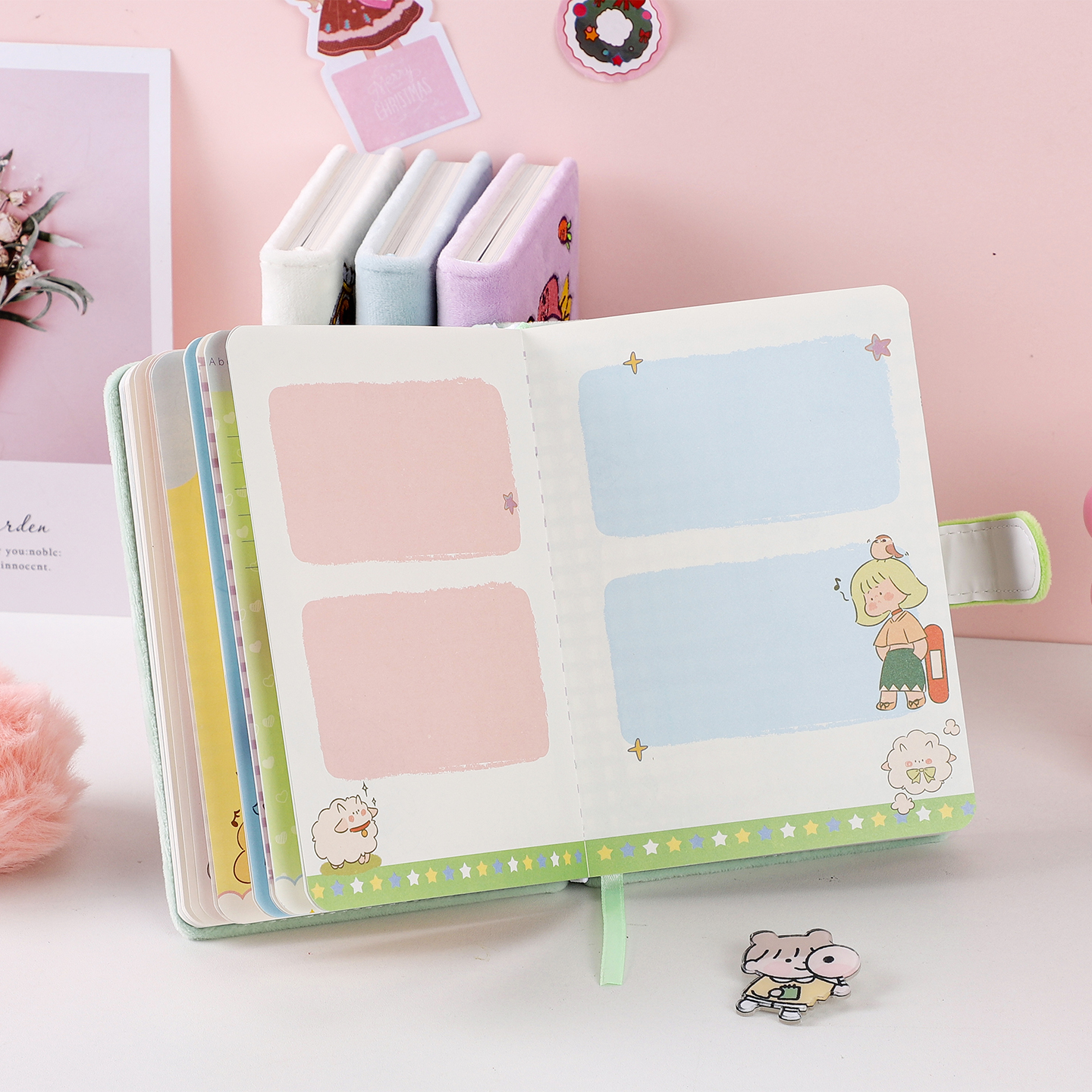 伊莎儿36K高颜值毛绒磁扣手账