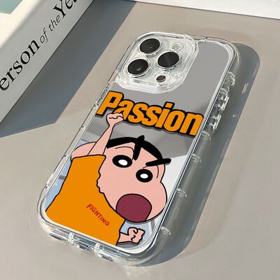 iPhone14Pro (苹果全系) 手机壳 镜面手机壳 带补妆镜 全包镜头 防摔 iPhone15Pro 耐用 iPhone6Plus 个性