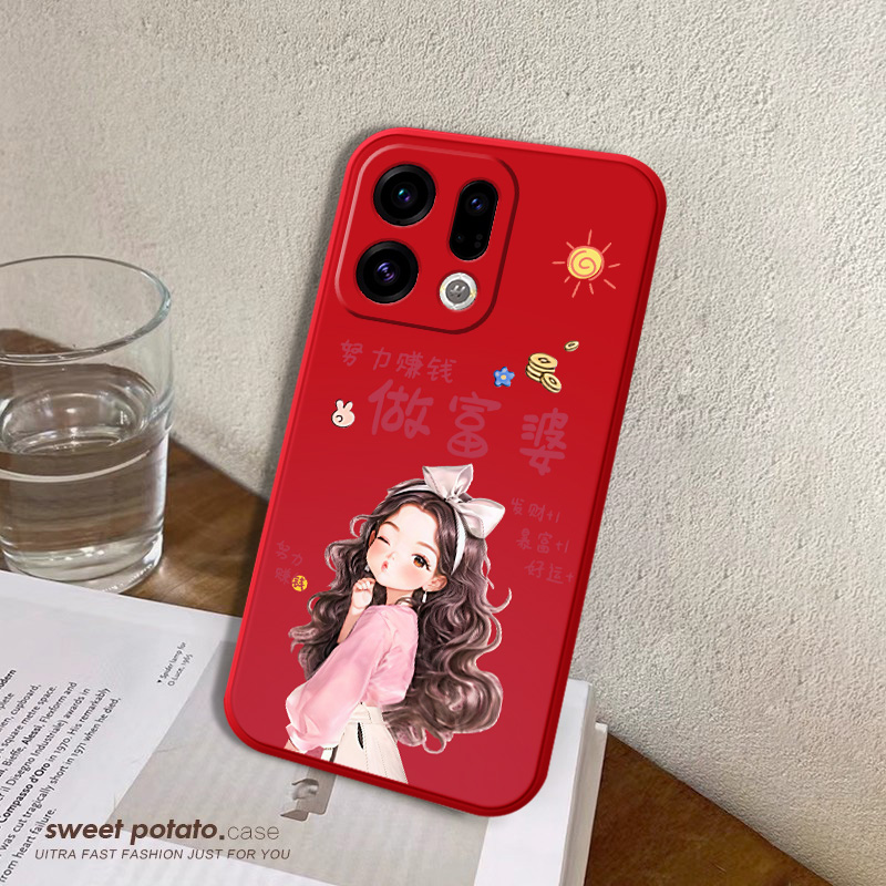 OPPOFindX10Pro新款tpu硅胶手机壳防摔X9Ultra 好看卡通ins风 X11小众高级防滑创意贴合简约高端液态硅胶男女