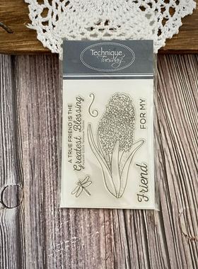 Technique Tuesday *进口透明图章/印章 #GSHya Hyacinth 风信子