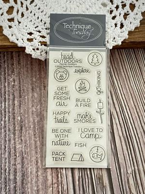 Technique Tuesday*手帐透明图章/印章 #PLOut Outdoors 户外