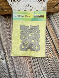 Penny Black *数字切割模板/刀模 #51-054 By The Numbers