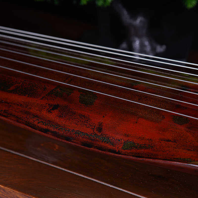 自远堂古琴乐器初学中和专业演奏纯手工生漆包邮红色青桐蕉叶