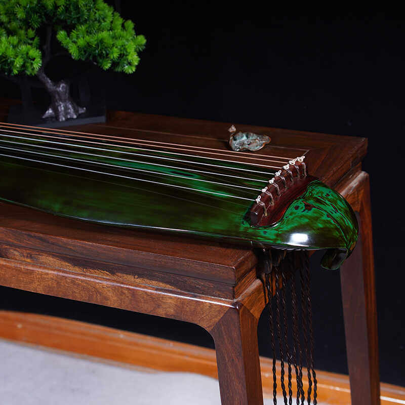 自远堂古琴专业演奏收藏级纯手工生漆纯生漆包邮古琴川桐带绿蕉叶