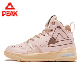 百搭高帮耐磨软底运动鞋 匹克态极910大三角板鞋 配色冬季 经典 女鞋